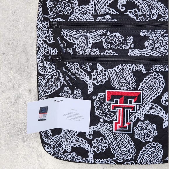 Vera Bradley Collegiate Crossbody - Texas Tech University - Black- NWT - Picture 7 of 9